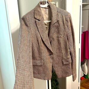 Plaid preppy blazer in size XS.
